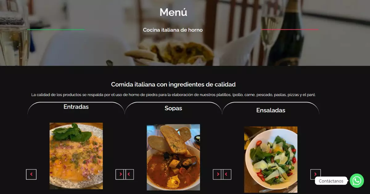 web-restaurante-menu